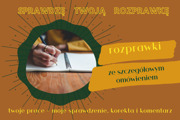 sprawdzę twoją rozprawkę - usługa - baba od polskiego