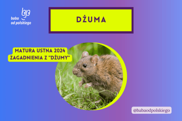 Dżuma matura ustna 2024 pytania jawne CKE opracowanie pytania zagadnienia Baba od polskiego Albert Camus