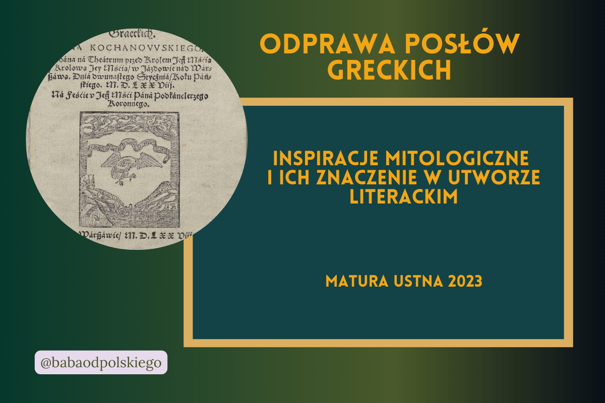 Inspiracje Mitologiczne I Ich Znaczenie W Utworze Literackim Inspiracje mitologiczne i ich znaczenie w utworze literackim / W jakim