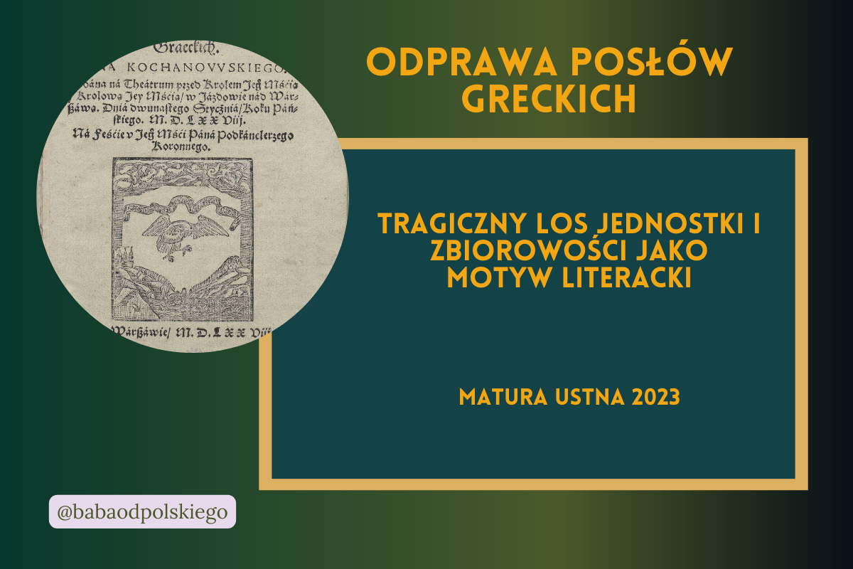 Tragiczny Los Jednostki I Zbiorowości Jako Motyw Literacki. Omów ...