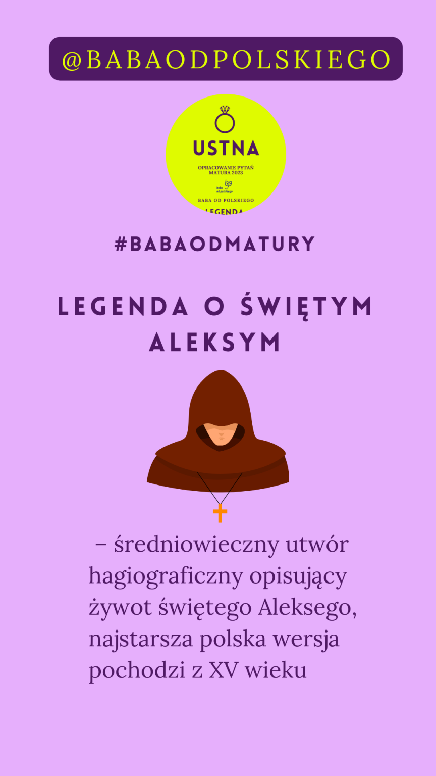Legenda o św. Aleksym - streszczenie i omówienie - Baba od polskiego