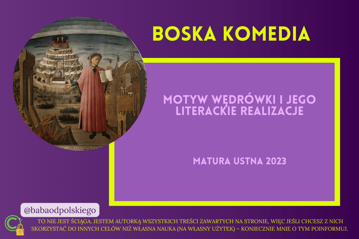 Motyw Wędrówki I Jego Literackie Realizacje. Omów Zagadnienie Na ...