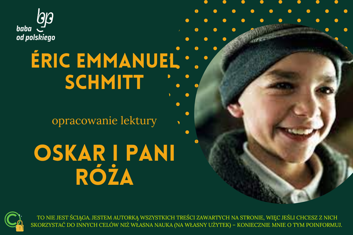 Kto Napisał Oskara I Panią Róże Éric Emmanuel Schmitt — Oskar i Pani Róża - Baba od polskiego