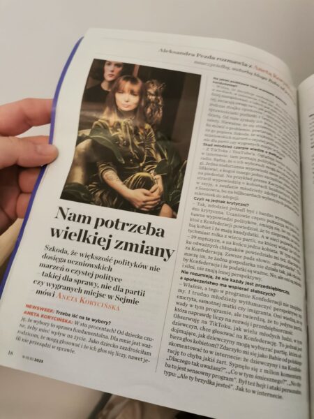 Aneta Korycińska Baba od polskiego Newsweek Polska mamy głos wybory idź głosować