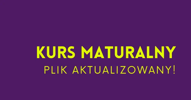Przygotowanie do matury – kurs maturalny 2027