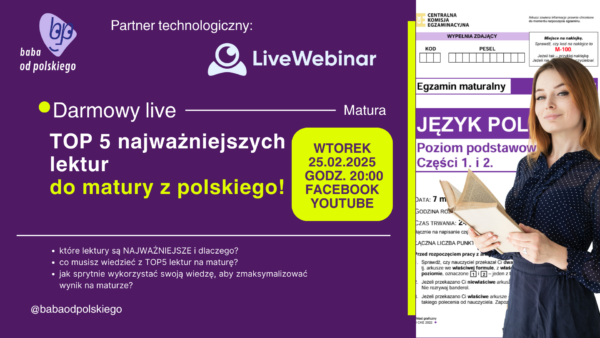 najważniejsze lektury do matury z polskiego