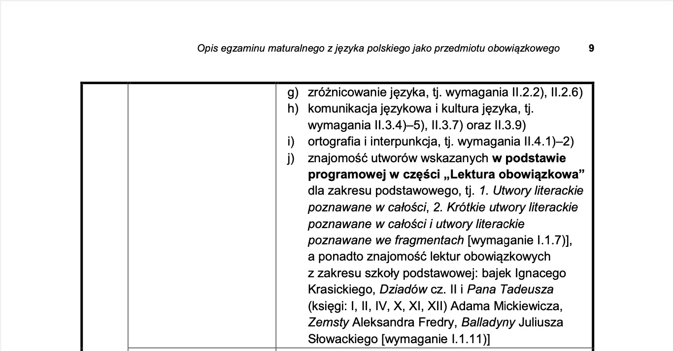 Odniesienie do podstawy programowej