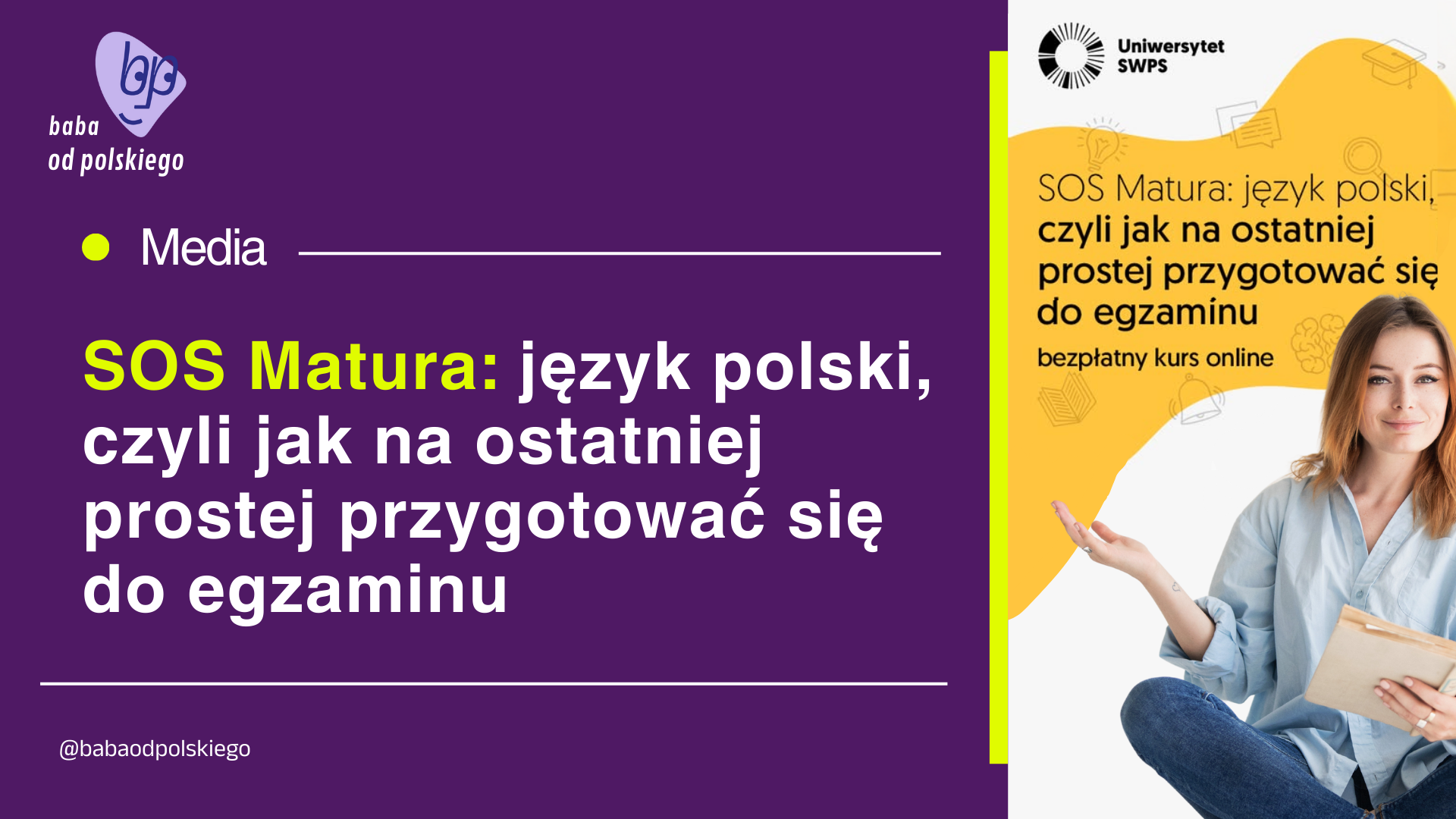 SOS Matura: język polski, czyli jak na ostatniej prostej przygotować się do egzaminu