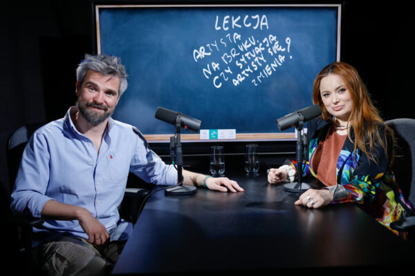 Warszawa, 21.05.2025, Studio S11 O-1, Audycja Matura po godzinach, n.z. Zygmunt Miloszewski, Aneta Korycinska Baba od polskiego, fot. Piotr Podlewski / Polskie Radio