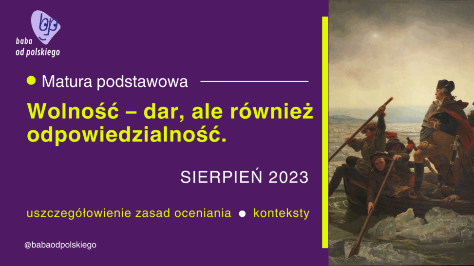 Wolność – dar ale również odpowiedzialność