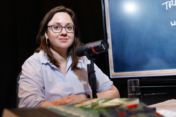 Warszawa, 28.05.2025, Studio S11 O-1, Audycja Matura po godzinach, n.z. Maria Paszynska, fot. Piotr Podlewski / Polskie Radio
