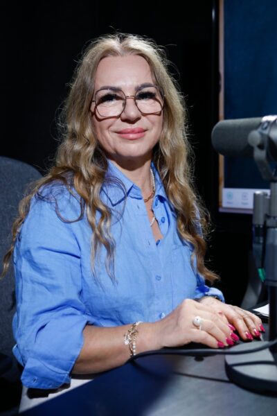 Warszawa, 21.05.2025, Studio S4 O-1, Audycja Matura po godzinach, n.z. Anna Wileczek, fot. Piotr Podlewski / Polskie Radio