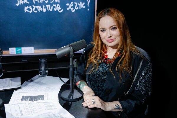 Warszawa, 21.05.2025, Studio S4 O-1, Audycja Matura po godzinach, n.z. Aneta Korycinska Baba od polskiego, fot. Piotr Podlewski / Polskie Radio