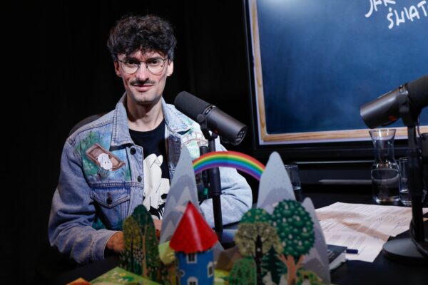 Warszawa, 04.06.2025, Studio S11 O-1, Audycja Matura po godzinach, n.z. Pawel Truskolaski, Aneta Korycinska Baba od polskiego, fot. Piotr Podlewski / Polskie Radio