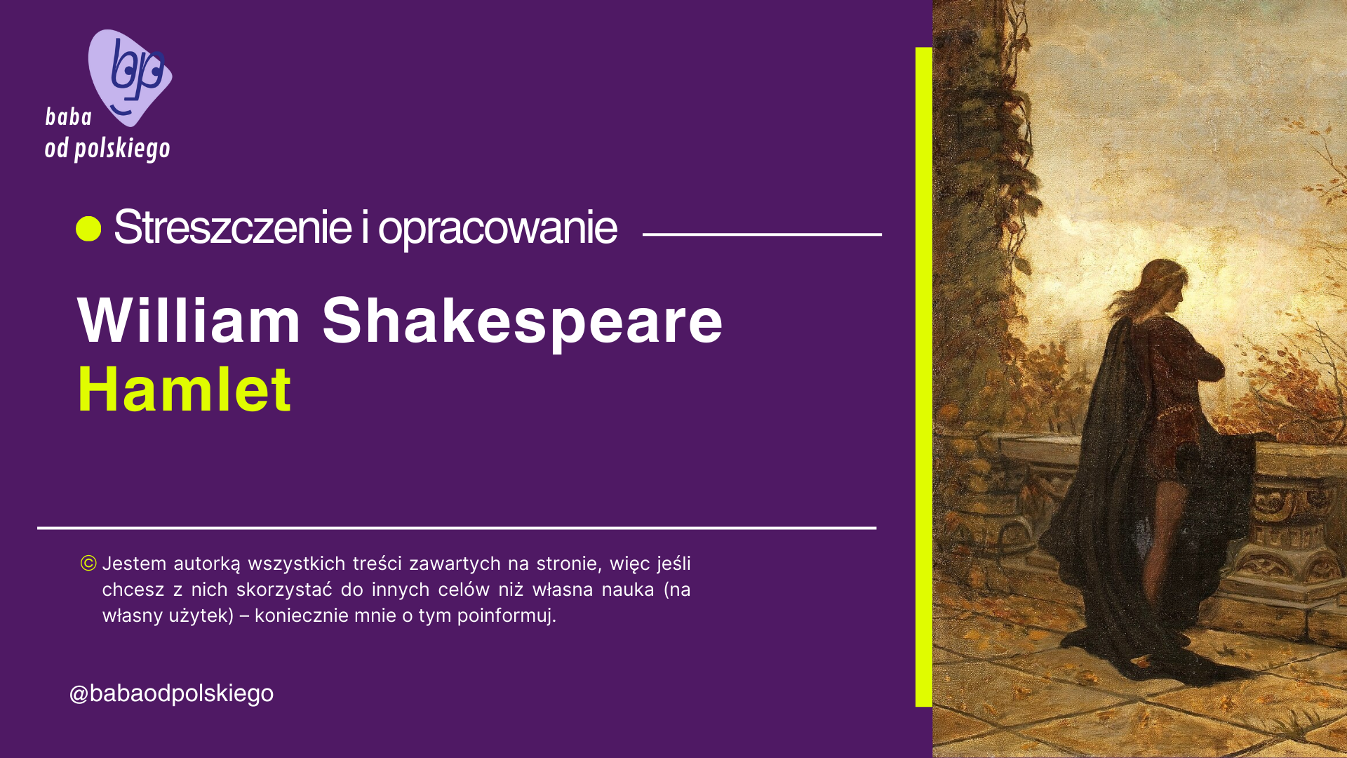 „Hamlet”, William Shakespeare – opracowanie i streszczenie