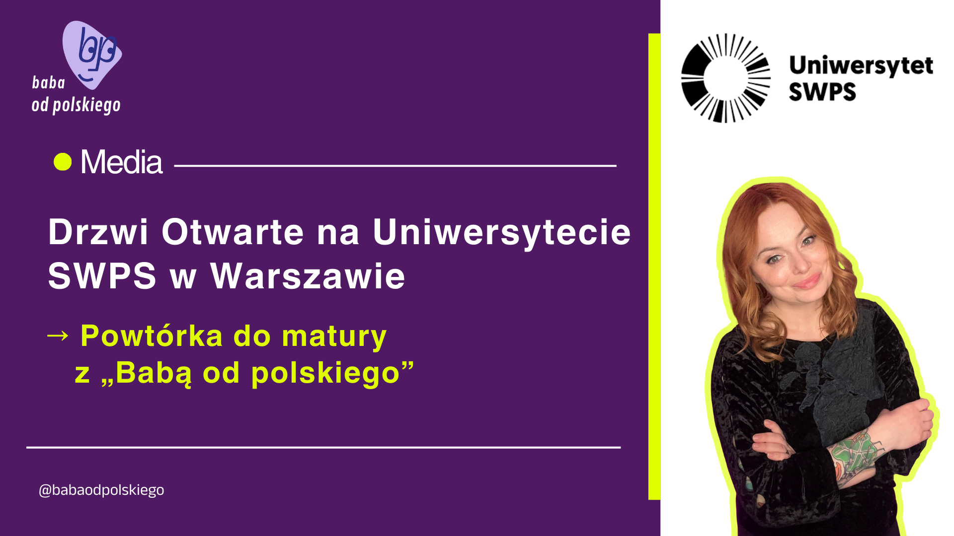Drzwi Otwarte na Uniwersytecie SWPS w Warszawie / 28 marca 2026