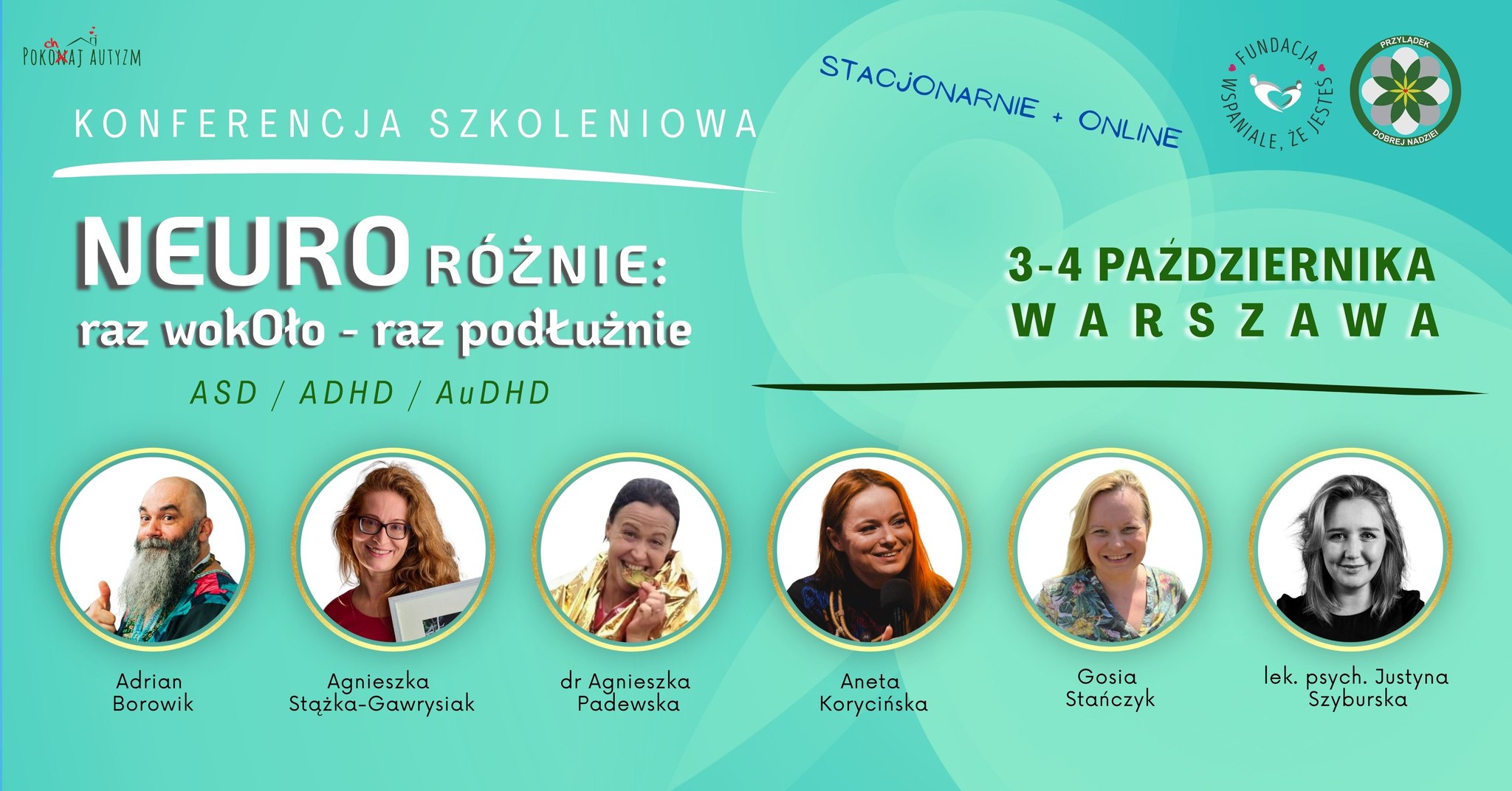 Wezmę udział w konferencji „NEUROróżnie: raz wokOło – raz podŁUżnie” / 3 października 2026