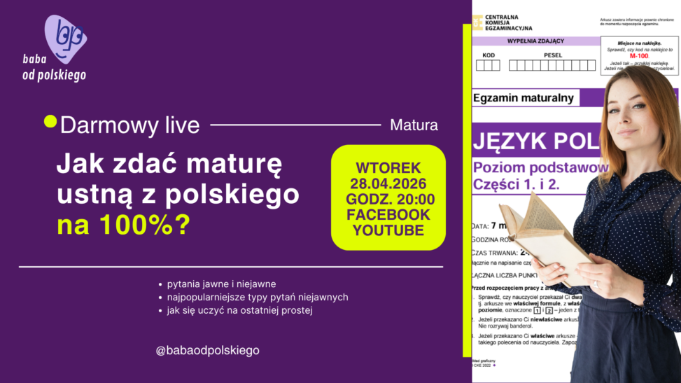 matura ustna z polskiego na 100%