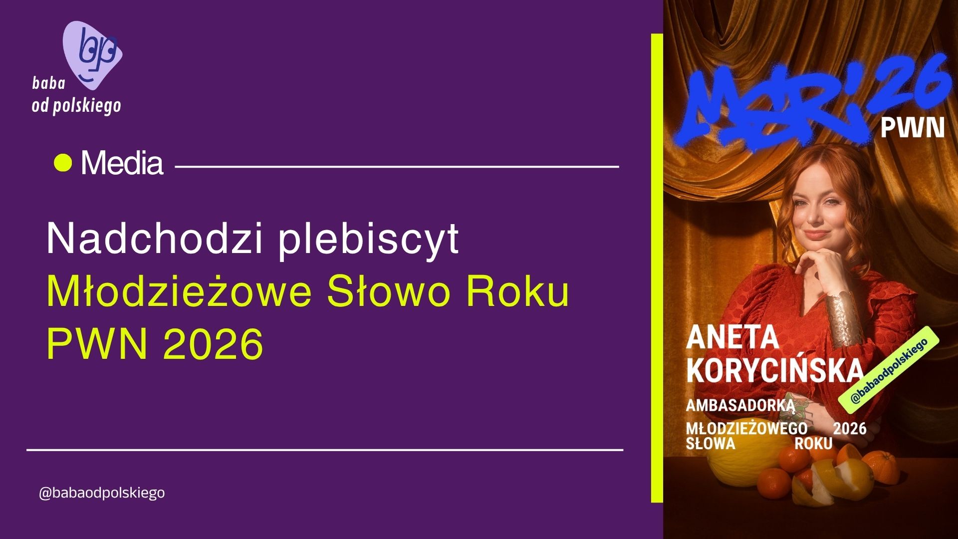 Nadchodzi plebiscyt Młodzieżowe Słowo Roku PWN 2026