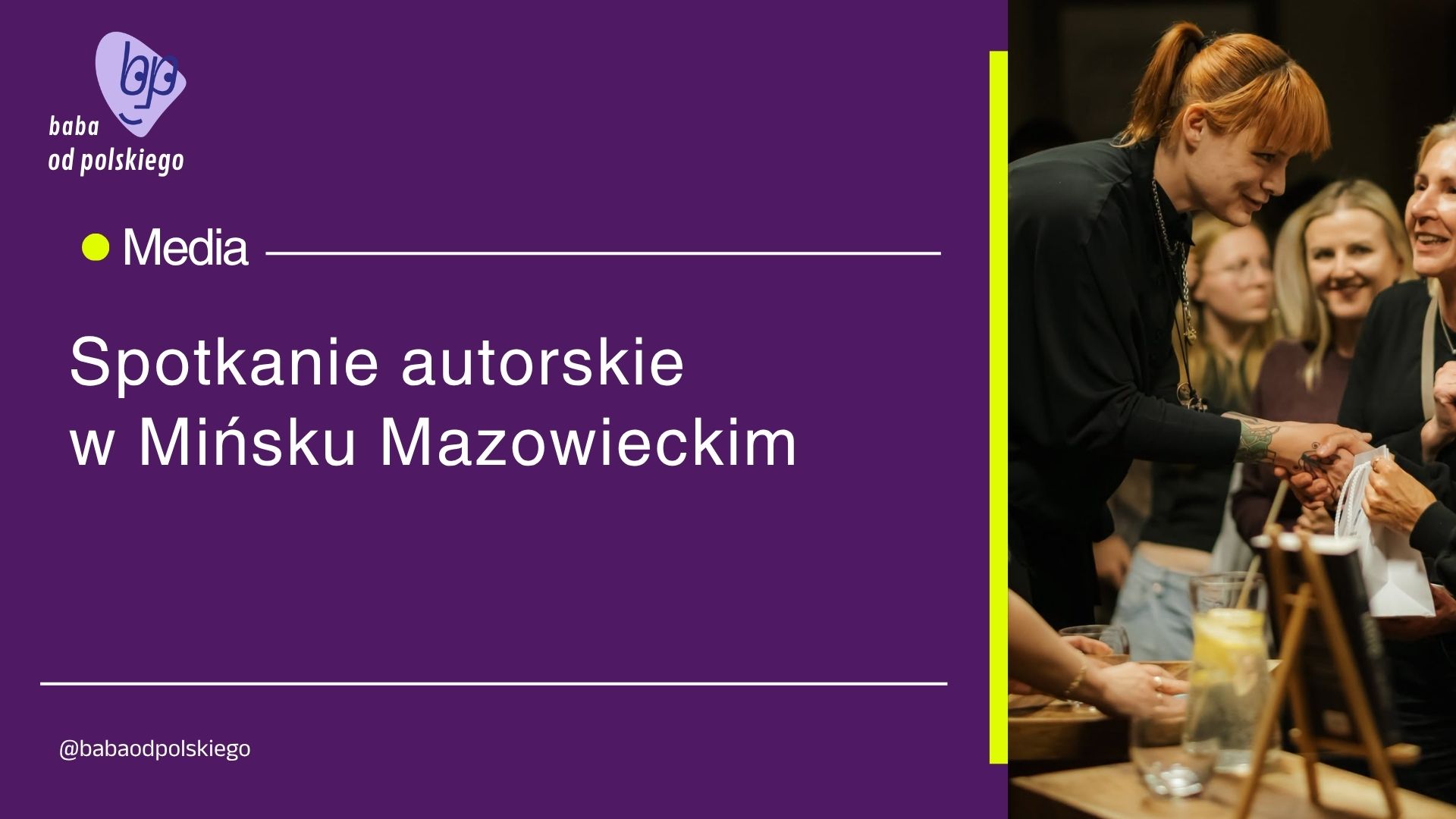 Spotkanie autorskie w Mińsku Mazowieckim