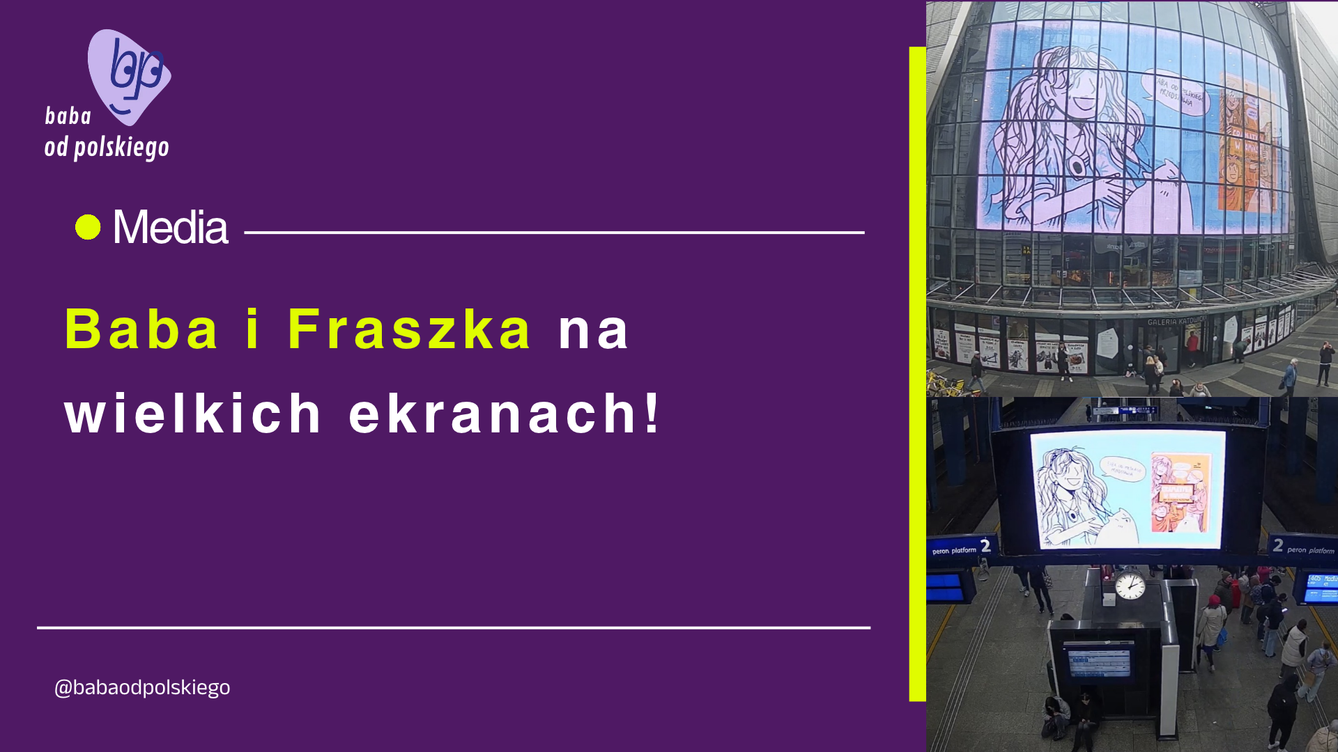 Baba i Fraszka na wielkich ekranach! Czy to nie jest czad?!