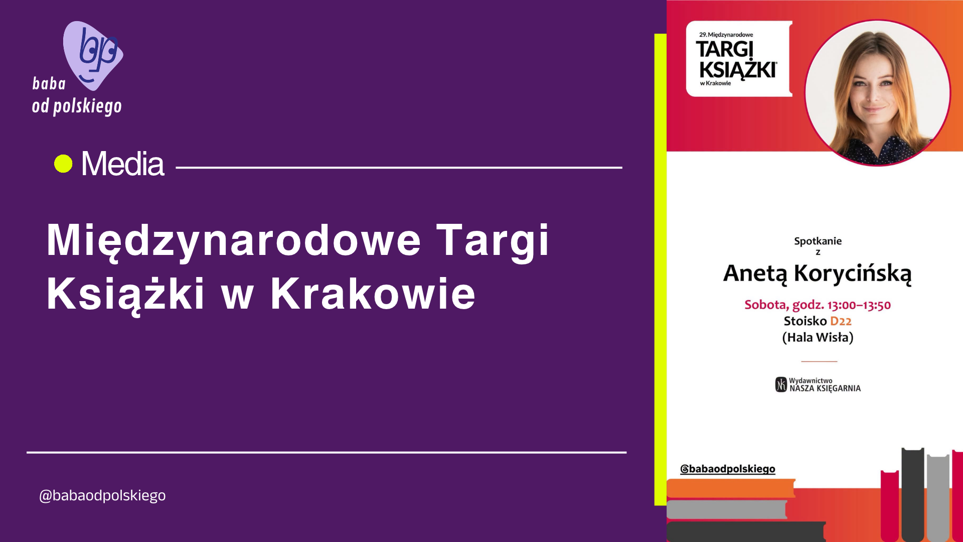 Targi książki w Krakowie – spotkanie wokół „Gramatyki w komiksie”